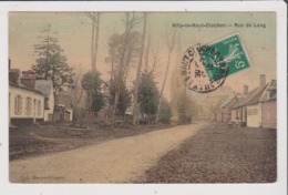 CPA Toilée - AILLY LE HAUT CLOCHER - Rue De Long - Ailly Le Haut Clocher