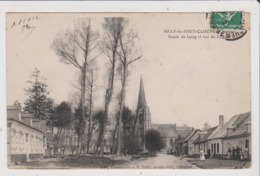 CPA - AILLY LE HAUT CLOCHER - Route De Long Et Vue De L'Eglise - Ailly Le Haut Clocher