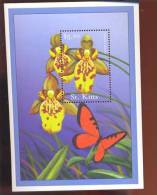 ST.KITTS   489 MINT NEVER HINGED SOUVENIR SHEET OF FLOWERS - ORCHIDS   #  766-2   ( - Sin Clasificación
