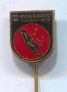 DIVING, Club Underwater Activities SLAVONSKI BROD, Croatia, Vintage Pin, Badge, Abzeichen, Enamel - Immersione