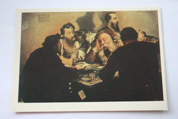 OLD USSR Postcard  "Card Sharpers" By Kalganov 1984  - PLAYING CARDS - Playing Cards