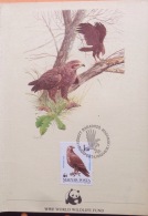 WWF W.W.F. Hungary Panda Sheet With Bird Stamp / 04 Images - Brieven En Documenten