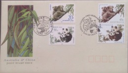 WWF W.W.F. FDC Join Issue China Australia 1995 : Kaola & Panda - Brieven En Documenten