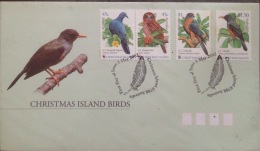 Local FDC Of WWF Christmas Island 2002 : Bird - Brieven En Documenten