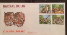 Local FDC Of WWF Malaysia 1995 : Clouded Leopard - Brieven En Documenten