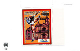 GUINEA  Olympics Olympic Games Barcelona 1992 Gymnastics  1v. New Currency Black Overprint Rare! - Summer 1992: Barcelona