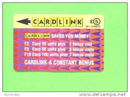 UK - Magnetic Phonecard/Cardlink £5 - Emissions Entreprises