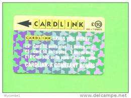 UK - Magnetic Phonecard/Cardlink £10 - Emissions Entreprises