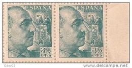 ES1050-B043TV.España Spain.Espagne .General FRANCO Y CID.1048/53. (Ed 1050**par) Sin Clarnela - Variedades & Curiosidades