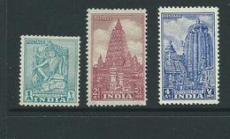 India Stamps Set Mnh Sg333 /333c  Cv £15 Mint Not Hinged - Ongebruikt