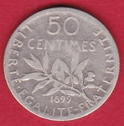 France 50 Centimes Semeuse 1899 - Autres & Non Classés