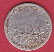 France 50 Centimes Semeuse 1903 - Other & Unclassified