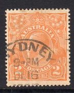 Australia 1918-23 2d Dull Orange GV Head, 2nd Wmk. 5, Used (SG62a) - Gebraucht
