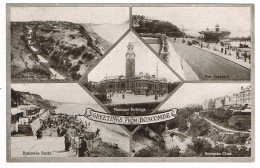 RB 1142 -  Early Multiview Postcard - Boscombe Bournemouth Dorset - Ex Hampshire - Bournemouth (until 1972)