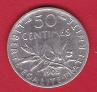 France 50 Centimes Semeuse 1905 - Altri & Non Classificati