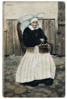 RB 1142 -  1927 Ethnic Postcard - Lady Grinding Coffee - Skane Sweden - Message Relates - Europe