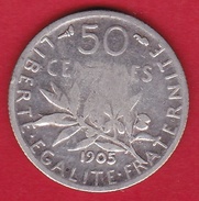France 50 Centimes Semeuse 1905 - Altri & Non Classificati