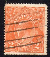 Australia 1918-23 2d Brown-orange GV Head, 2nd Wmk. 5, Used (SG62) - Used Stamps