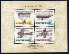 HUNGARY 1967 AEROFILA '67 Exhibition I Block MNH / **.  Michel Block 57 - Blocks & Kleinbögen