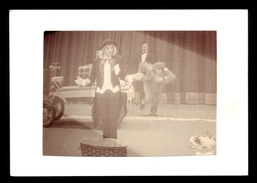 Image Of Circus Artist On Improvised Postcard / Nice Cancels On Postcard / Postcard Not Circulated - Cirque