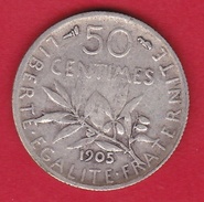 France 50 Centimes Semeuse 1905 - Altri & Non Classificati