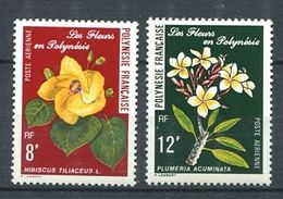 187 POLYNESIE 1977 - Yvert A 126/27 - Fleur - Neuf ** (MNH) Sans Trace De Charniere - Ungebraucht