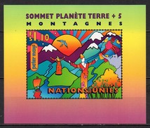 Nations Unies (Genève) - Bloc Feuillet - 1997 - Yvert N° BF 9 **  - Sommet Planète Terre - Hojas Y Bloques