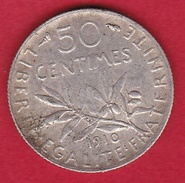 France 50 Centimes Semeuse 1910 - Altri & Non Classificati