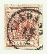 1850 - Italia - Antichi Stati - Lombardo Veneto 6 Stemma-, - Lombardo-Vénétie