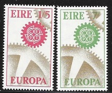IRLANDE  -  TIMBRE  N° 191 : 192  -   EUROPA  -  NEUF  - 1967   Avec Mini Charniere - Unused Stamps