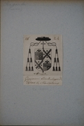 Ex-libris Ou Vignette Héraldique Italien, XIXème - Sergadi (Sienne) - Exlibris