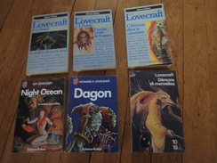 Lot De 6 Livres Science-Fiction De H.P.Lovecraft Et A.Derleth - Loten Van Boeken