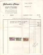 Factuur Facture - Schrijnwerkerij Gebrs. Claeys - Brugge 1963 - Straßenhandel Und Kleingewerbe