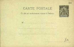 DAHOMEY - Entier Sur Carte Vierge Au Type Groupe - P21129 - Lettres & Documents