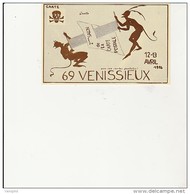 VENISSIEUX - CARTE PIRATE CREATEUR - CARTAGENA- 2 EME SALON DE LA CARTE POSTALE -1986 - Vénissieux