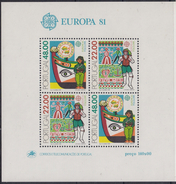 PORTUGAL 1981 HB-33 NUEVA - Blocks & Sheetlets
