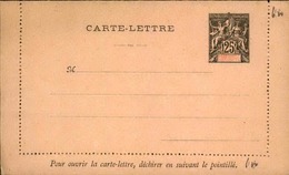 DIEGO SUAREZ - Entier Sur Carte Lettre Vierge Au Type Groupe - P21133 - Storia Postale