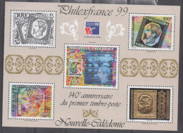 NOUVELLE-CALEDONIE - "Philexfrance 99"- 140 Ans Du Premier Timbre-poste De N-C : Triquera - Blokken & Velletjes