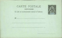 GUYANE - Entier Sur Carte Vierge Au Type Groupe - P21139 - Lettres & Documents