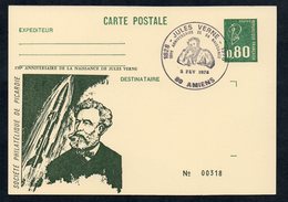 Entier Postal   Jules Verne - Cartes Postales Repiquages (avant 1995)
