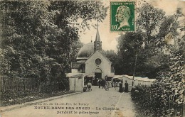 93 NOTRE DAME DES ANGES LA CHAPELLE PENDANT LE PELERINAGE     LOT DE DEUX CARTES - Clichy Sous Bois