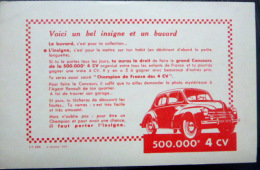 BUVARD  ANCIEN AUTOMOBILE 4 CHEVAUX  VOITURE 500 000° 4 CV - Auto's