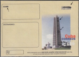 2000-EP-157 CUBA 2000. Ed.8. PLAZA DE LA REVOLUCION. ENGRAVING ERROR BLACK COLOR. - Briefe U. Dokumente