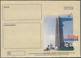 2000-EP-158 CUBA 2000. Ed.8. PLAZA DE LA REVOLUCION. ENGRAVING ERROR BLUE COLOR. - Storia Postale