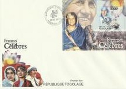 Togo 2011, Women, Indira Gandhi, Mother Teresa, BF In FDC - Mère Teresa