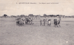 QUINEVILLE  50 ( LE DEPART POUR LA PECHE A LA CREVETTE ) - Andere Gemeenten