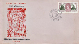 RED MACHINDRANATH FDC NEPAL 1979 - Hinduismus