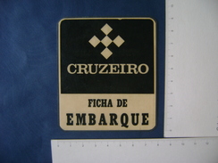 AVIATION - RARE CRUISE (CRUZEIRO) BOARD SHIPPING (BRAZIL) - Carte D'imbarco