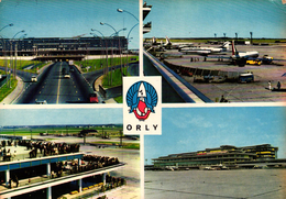 AEROPORT DE PARIS ORLY - 94- L'AEROGARE - L'AIRE DE STATIONNEMENT - LES TERRASSES - LA FACADE SUD DE L'AEROGARE - Flugwesen