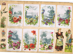 Delcampe - Chromos Coller Sur Feuillet Album Recto Verso  17 CHOCOLATS AIGUEBELLE ET 2 CHOCOLATS LOUIT - Aiguebelle